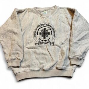 Vintage Native American dreamcatcher crewneck sweatshirt with pockets size large